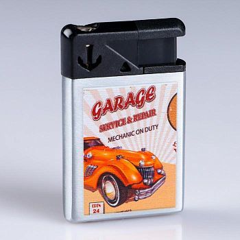 Зажигалка "Ретро авто", газ, пьезо