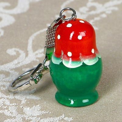 Брелок на ключи «Матрёшка», 3 см, микс