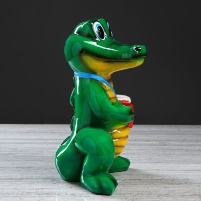 Копилка "Крокодил" глянец, 28 см