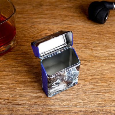 Портсигар "Хищники", 9х6х2.5 см, микс