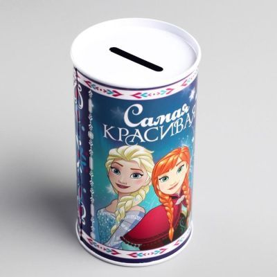 Копилка детская "Самая красивая", Холодное сердце, 6,5 х 12 см