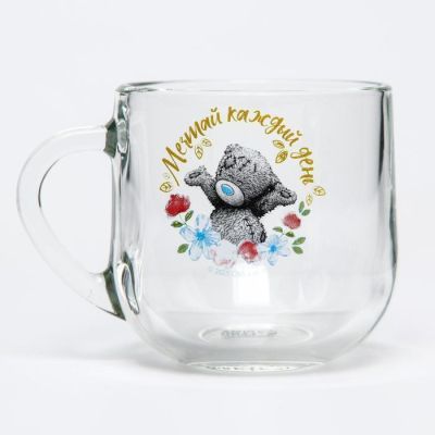 Кружка стеклянная "Мечтай каждый день", Me to you, 300 мл.