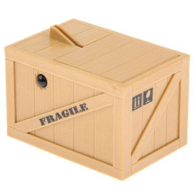 Копилка пластик музыкальная "Зверёк прятающий монетки" МИКС 11х7х7,5 см