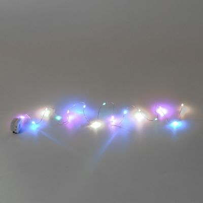 Новогодний декор с гирляндой «Снегири», длина 70 см.