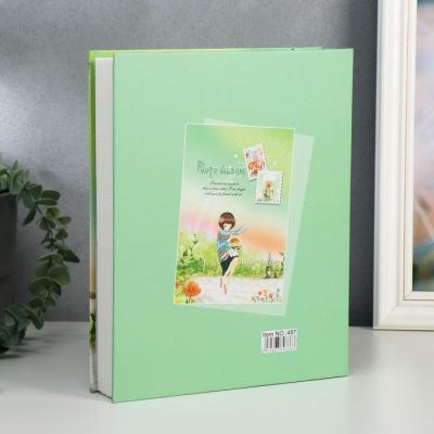 Фотоальбом на 200 фото 10х15 см "Девочка на лужайке" в коробке МИКС 26х21х5 см