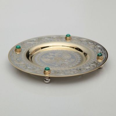 Чайный набор ГЕРБ РФ (подстаканник с блюдцем)