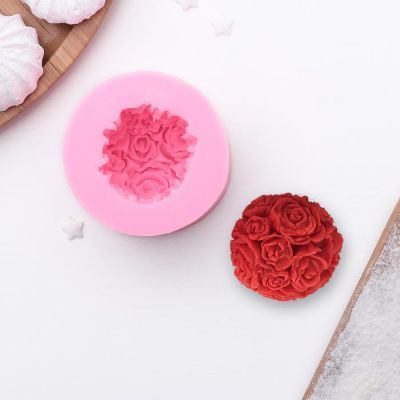 Молд силиконовый «Розовый букет», 6,5×4,5 см
