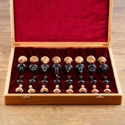 Шахматы "Гандикап" утяжеленные, (доска 43х43 см, бук, король h=8.5, пешка h=4.5 см)