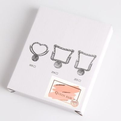 Зеркало настольное, двустороннее, с увеличением, зеркальная поверхность 11 × 15,5 см, цвет белый