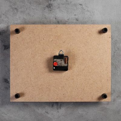 Часы настенные, серия: Животный мир, "Бабочка на гербере", 30х40  см, микс