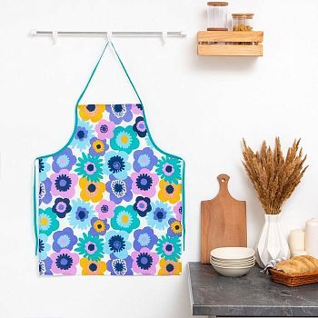 Фартук кухонный  Мари Санна Цветы 7934-1, рогожка