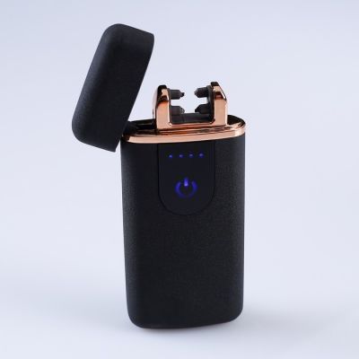 Зажигалка электронная "Классика", дуговая, с индикатором заряда, черная