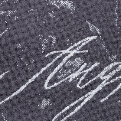 Полотенце именное махровое Этель "Андрей" серый, 50х90см, 100% хлопок, 420гр/м2