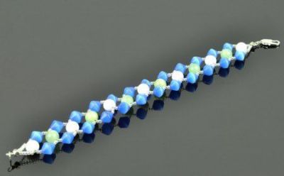 Браслет Оникс, кахолонг "Моника" арт. КАП-916