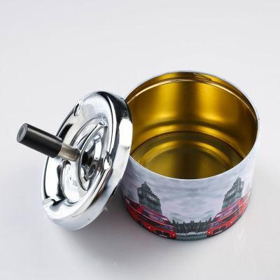 Пепельница бездымная "Мирнам", 11х12х11 см, микс