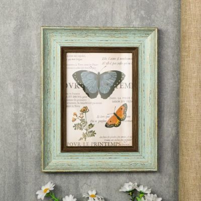 Фоторамка пластик 13х18 см "Марселье" светло-голубая 25х20х2 см