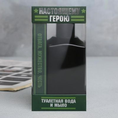 Набор: парфюм 100 мл и мыло камни Виски «Настоящему герою»