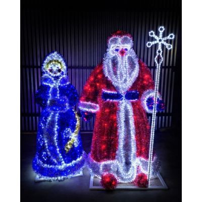 Светодиодная фигура «Снегурочка», 100 × 210 × 100 см, 140 Вт, 220 В
