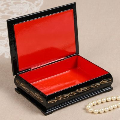 Шкатулка «Ручей», 10×14 см, лаковая миниатюра