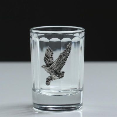 Набор стопок "К успеху" 6 шт, 50 мл, барельеф олово