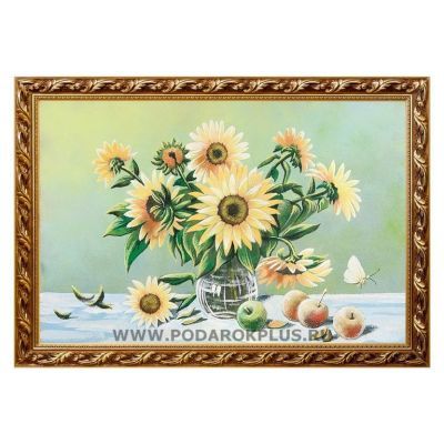 Натюрморт "Подсолнухи" багет №53 (40х60 см)