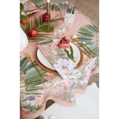 Скатерть "Этель" Tropical animals d=150см +/- 3см, 100% хл, саржа 190 гр/м2