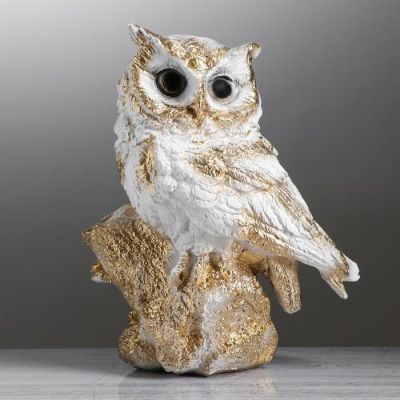 Копилка "Сова", белый цвет, 33 см,