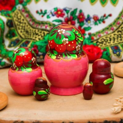 Матрёшка 5-ти кукольная «Ягодки»