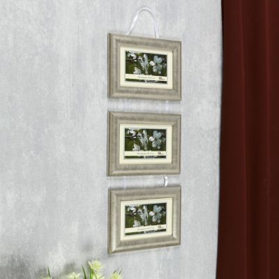 Фоторамка на 3 фото 10х15 см "Тройная на тесьме"