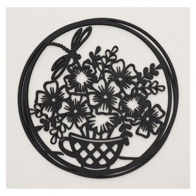 Декоративное панно деревянное "Стрекоза" 29х29(34х34)см