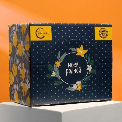 Кружка с ложкой «Самая заботливая бабушка», 350 мл