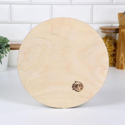 Доска разделочная «Вкусная еда», 24 × 24 × 0,6  см