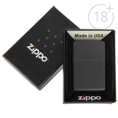Зажигалка ZIPPO 218 Classic с покрытием Black Matte