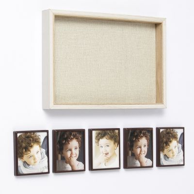 Фоторамка МДФ на 5 фото 9х8,5 см "Милан" рамки на магните 21х31,5х3,5 см