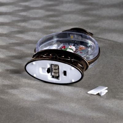 Светодиодная фигура «Снеговик» 9 × 13 × 3.5 см, пластик, батарейки AG13х3, свечение тёплое белое