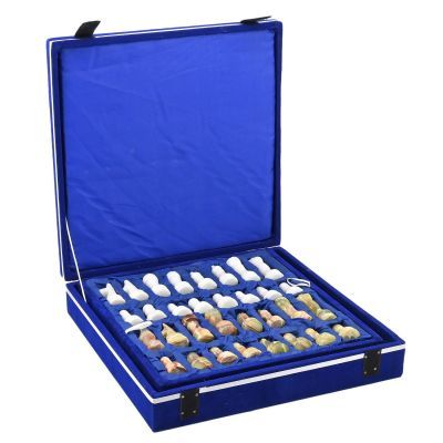 Шахматы подарочные из натурального камня оникс (поле 30 х 30 см)