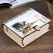 Шкатулка дерево "Книга. Москва" цветная 14х12х6 см