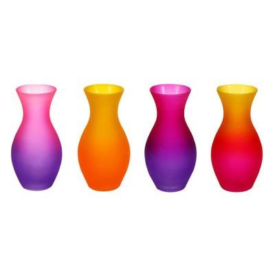 Ваза "Весна" 18/1 радуга матовая 18см  МИКС