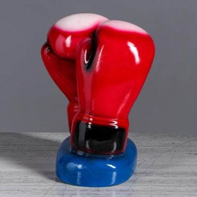 Копилка "Боксерские перчатки", глянец, сине-красный, 23 см, микс