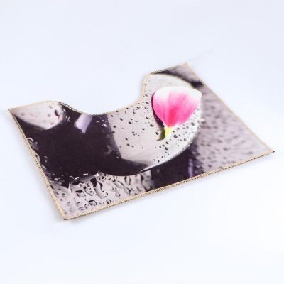 Набор ковриков для ванны и туалета Доляна «Камни», 2 шт: 40×45, 45×75 см