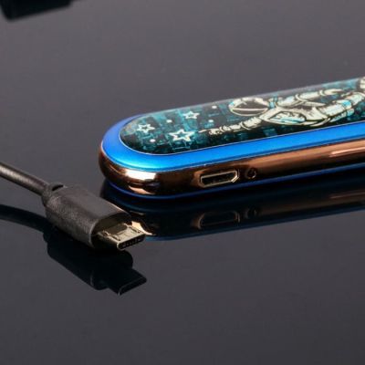 Зажигалка со спиралью накаливания "Smoking area", 8,5 х 2,5 х 1 см