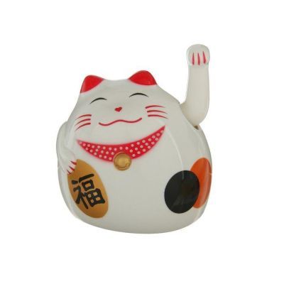 Маятник кот пластик "Манэки-нэко" от батарейки 1АА 8,5х7,5х7,5 см