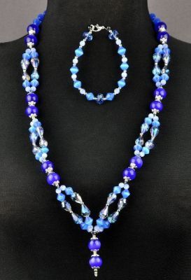 Комплект Кошачий глаз, хрусталь "Серенада" арт.ВАН-198