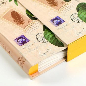 Фотоальбом на 300 фото 10х15 см "Пионы" МИКС