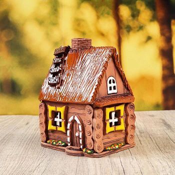 Аромалампа Домик «Крыльцо», ручная работа  микс 13 см