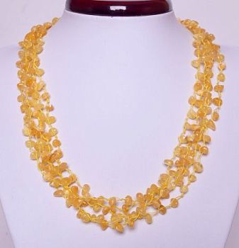 Колье Янтарь "Каскад" арт. НЯН-п300