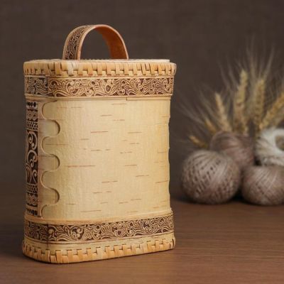 Туес "Утро" 14*9 h18см, береста