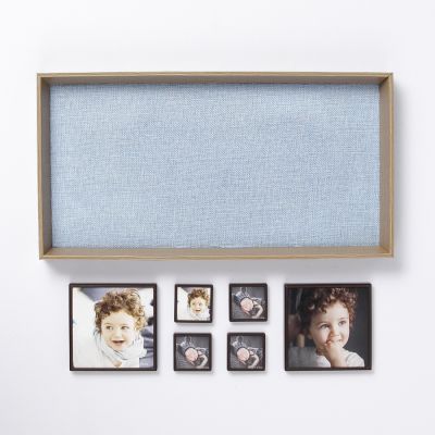 Фоторамка МДФ на 6 фото 4,5х4,5, 10х10 см "Сидней" рамки на магните 21,7х41,5х4 см