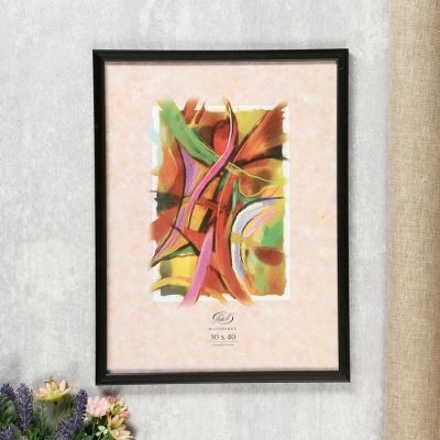 Фоторамка из пластика Черный 189 30х40 14мм/ прямой(24)