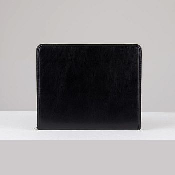 Папка деловая. отдел на молнии, цвет чёрный